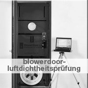 BlowerDoor-Luftdichtheitsmessung